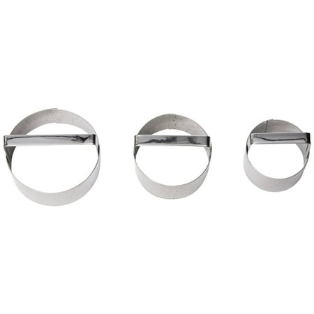 Fox Run Round Cookie Cutters, Set Of 3, Round 2