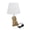A, variant on Yucurem 17.7" Golden Resin Dog Table Lamp with White Linen Shade, Aesthetic Nightstand Lamps for Home Bedroom Living Room Office Decor