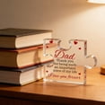 thumbnail image 6 of WUSUOWEI 1PCS Fathers Day Dad Gifts from Daughter Son,Engraved Acrylic BlockPuzzle Keepsake Clear Acrylic Block Decorations Meaning Gift for Birthday Father's Day Thanksgiving, 6 of 8