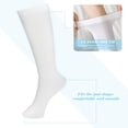 thumbnail image 6 of VEGCOO 4 Pairs Knee High Socks Girls Long School Socks, Back to School Uniform Socks School Socks Girls with Bow, Long Socks Girls Cotton Mid Calf Socks for 8-12 Years, (White), 6 of 7