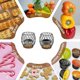 thumbnail image 4 of Letter Design Coffee Capsule Holder Hollow Iron Rack Snacks Candy Metal Storage Basket - Black Coffe, 4 of 5