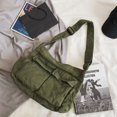 thumbnail image 5 of Bolso Vintage de lona para mujer, bolsos grandes de hombro para adolescentes, bolsos de mensajero, bolso informal para mujer, bolso cruzado, 5 of 5