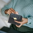 thumbnail image 5 of KAKOWELY Cartera de piel sintética para mujer, cartera con cremallera, tarjetero, 5 of 5