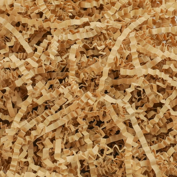 Feildoo 1/5 LB Crinkle Cut Paper Shreds, Multi-Purpose Filler for Packaging and Crafts, Y16T6G7S, Coffee