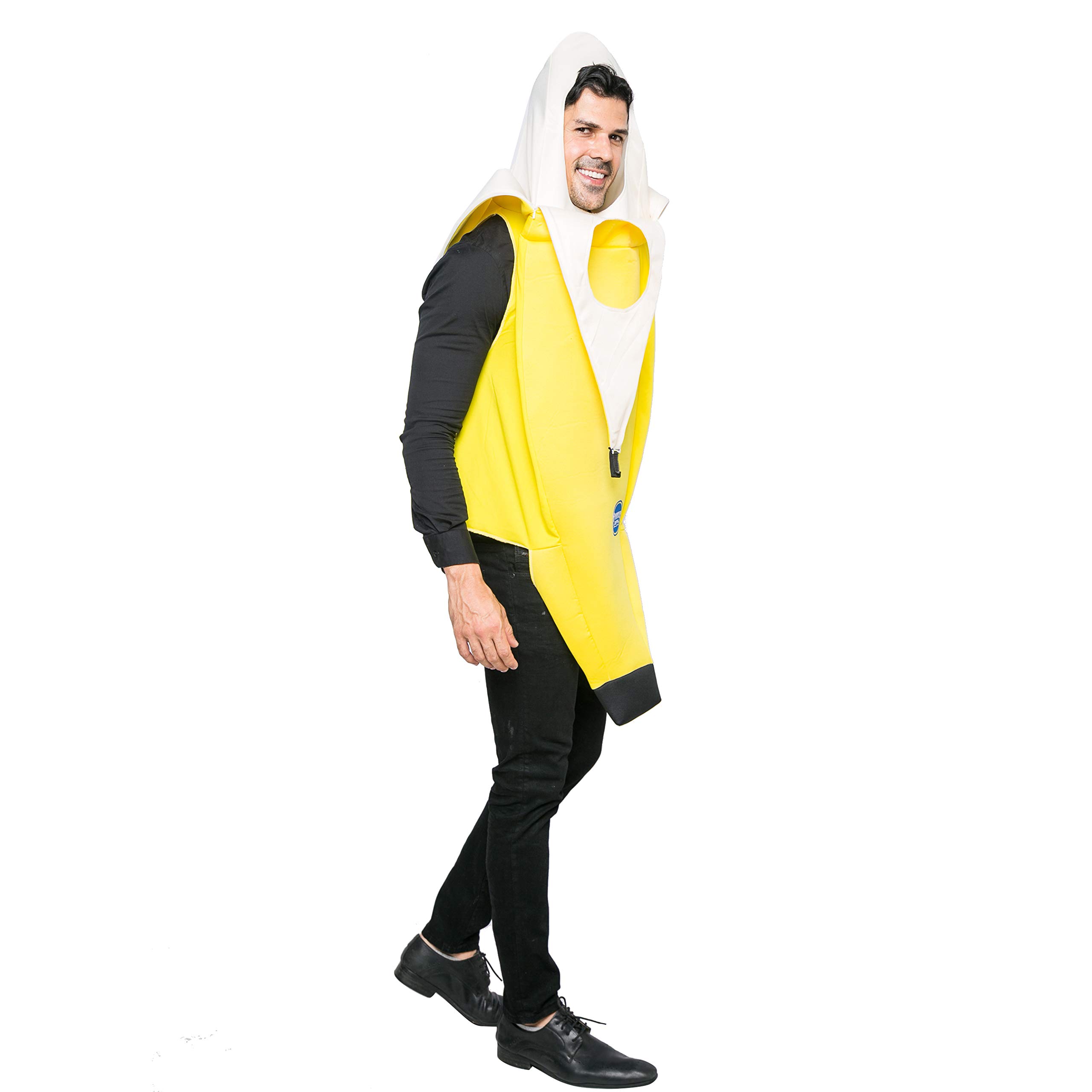Spooktacular Creations Appealing Banana Costume Adult Set for Halloween Dress Up Party Roleplay Cosplay - image 2 of 5