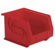 Lewisbins Pb108-7 Red Hang & Stack Storage Bin, Plastic, Red, 7 In H, 8 1/4 In