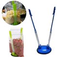 thumbnail image 2 of TORUBIA Hands-Free Baggy Rack Clip Food Storage Bag Holder, Food Storage Bags Clip, Sandwich Bag Racks Holder, for Food Prep Bag/plastic Freezer Bag (Green), 2 of 6