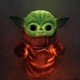 thumbnail image 1 of Disney Anime Star Wars Mandalorian el niño Yoda Grogu bebé que habla juguete de peluche con sonidos de personajes y accesorios con voz, 1 of 4