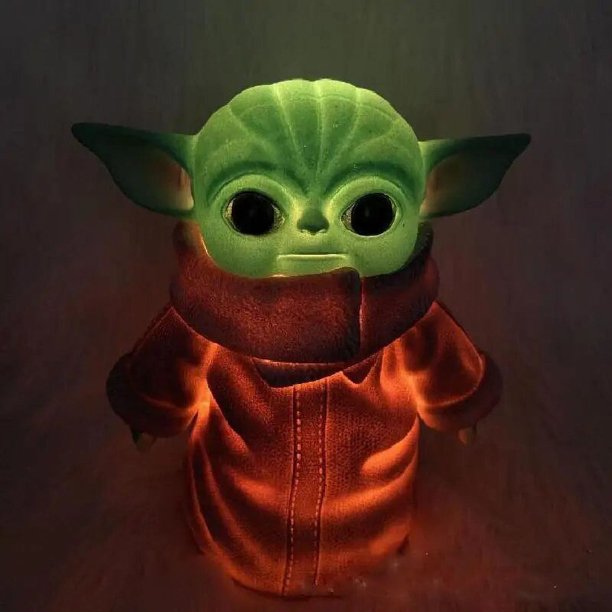 Disney Anime Star Wars Mandalorian el niño Yoda Grogu bebé que habla juguete de peluche con sonidos de personajes y accesorios con voz