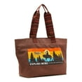 thumbnail image 4 of Women's Canvas Explore More Tote Bag, Mahogany, 4 of 5