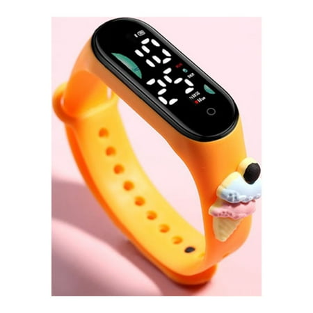 Perfect Gift for Child! HIMIWAY Sweatshirt Dress Fashionable Electronic Watches for Kids Interactive and Engaging Smartwatch for Children s Fitness LED Electronic Waterproof Watch