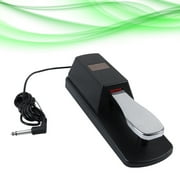 Crazyview Sustain pedal for keyboard Universal Piano Keyboards Sustain Foot Pedal Durable Accessory for Electronic Keyboards Digital Piano (Black)