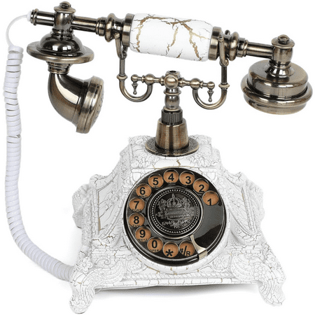 Audio Guest Book Phone Audio GuestBook for Weddings, Record Customized Audio Messages Guest Book Classic Retro Style for Parties Weddings Birthdays Rentals Confessions Special Occasions(White)