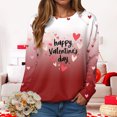 thumbnail image 2 of vigerkar Women's Long Sleeve Graphic Tshirts Valentines Print Crew Neck Casual Tee Tops (Red, XXL), 2 of 9