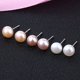 thumbnail image 2 of Pendientes de perlas de agua dulce naturales de plata S925, pendientes de perlas compactas de moda, pendientes de perlas de agua dulce, estilo versátil, 2 of 6