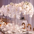 thumbnail image 5 of Efavormart 40" Tall Clear Acrylic Rectangular Flower Stand Wedding Centerpiece, Long Floral Frame Table Display Stand, 5 of 11