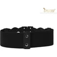 thumbnail image 6 of Women Elastic Wide Dress Belt 50S Stretchy Vintage Waist Cinch Belt, 6 of 9
