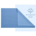 thumbnail image 4 of American Soft Linen, Slip Reducer Bath Rug, 100% Cotton 17x24 inches, Soft Absorbent Bath Mat Rugs, Sky Blue, 4 of 6