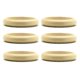 thumbnail image 4 of 3 6 pulseras redondas de madera lisa natural sin terminar de 68 mm (2,68 pulgadas), 4 of 4