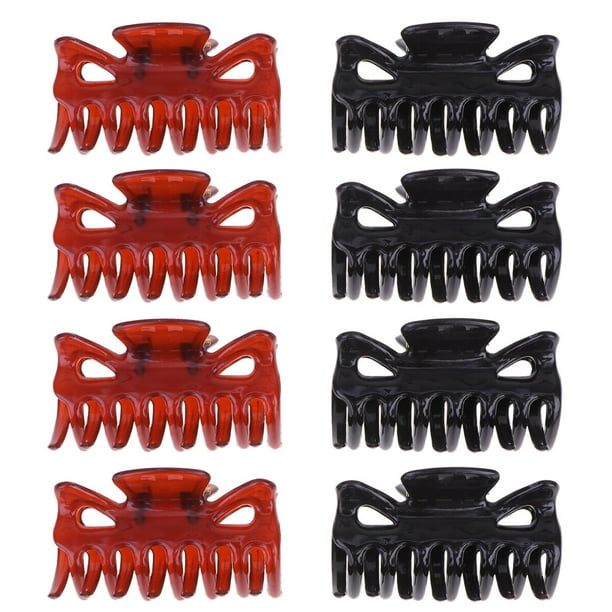 10 pinzas para coletas duraderas con agarre sencillo, pinzas de mandíbula de moda, accesorios para el cabello para mujeres y niñas.