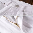 thumbnail image 3 of Men Ripped Biker Jeans Destroyed Frayed Pants Denim Pencil Trousers, 3 of 6