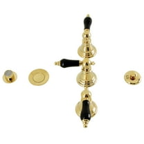 Kingston Brass KB322AKL Duchess Three-Handle Bidet Faucet, Polished Brass