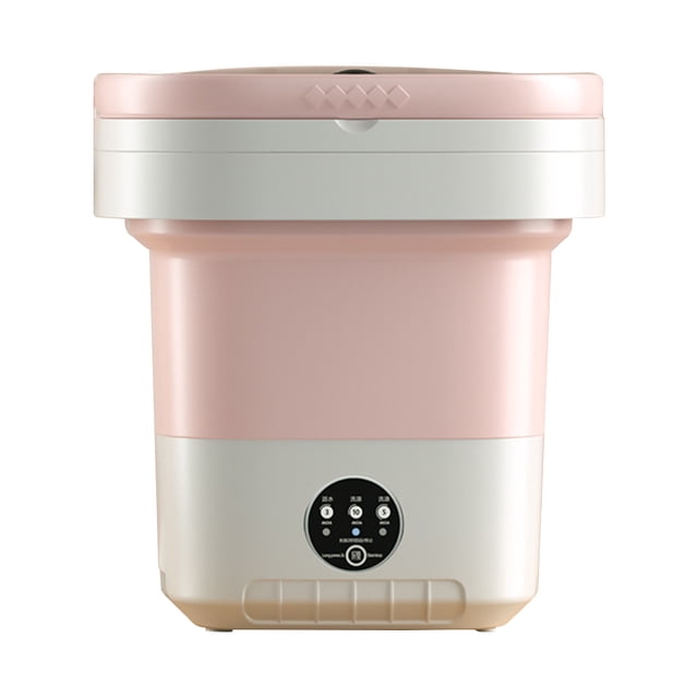 Lavadora Portátil Pequeña Lavadoras plegables Mini pequeña lavadora portátil con cesta de drenaje (rosa) Ehuebsd Libre de BPA