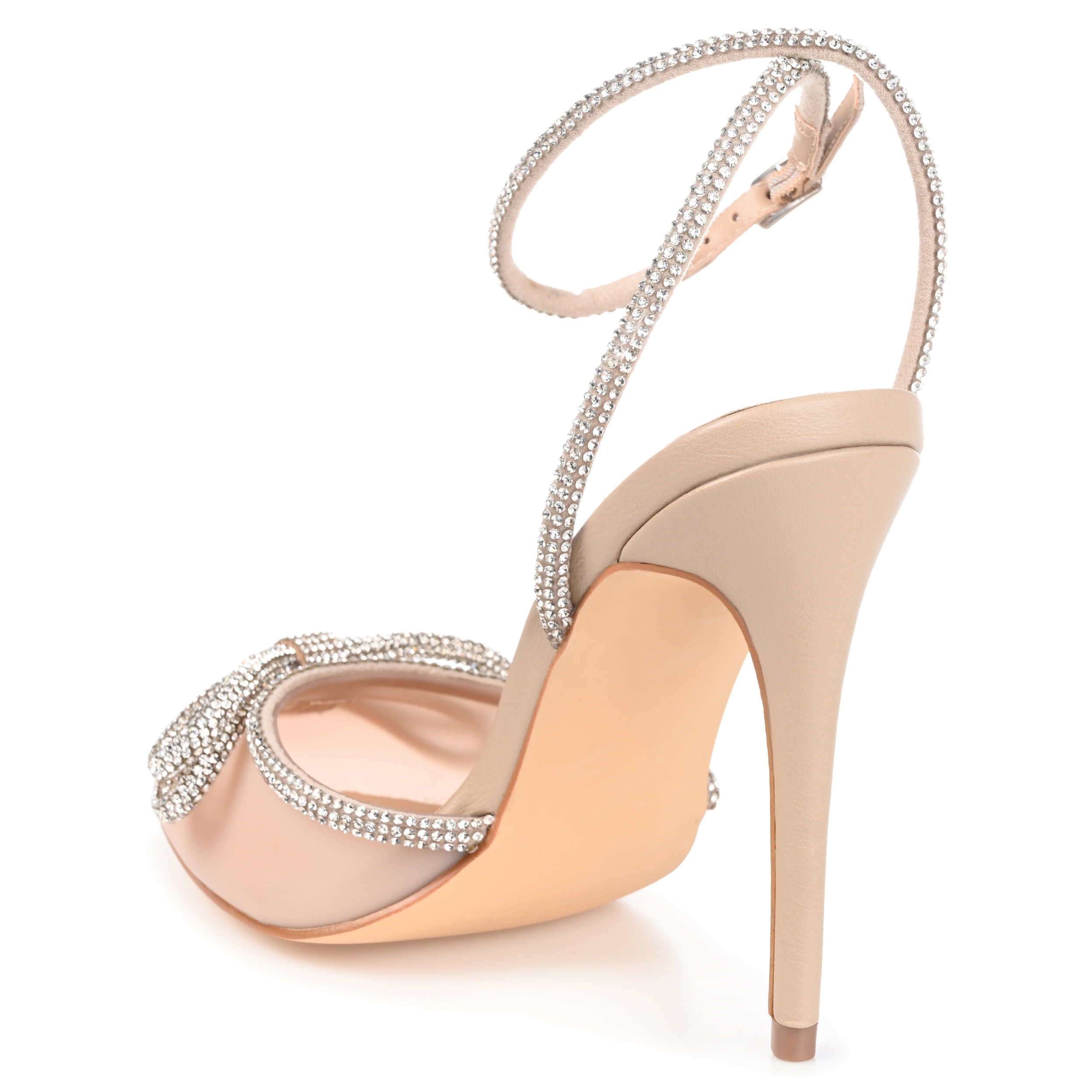 Journee Womens Gracia Buckle High Stiletto Pointed Toe Evening Pumps