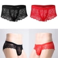 thumbnail image 1 of 2 piezas de ropa interior de encaje para hombre, de , calzoncillos de lencería, calzoncillos Soledad bragas de encaje floral para hombres, 1 of 8