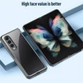 thumbnail image 4 of SaniMore for Samsung Galaxy Z Fold 4 Electroplating Folding Case, Rugged PC High Transparent [Not Yellowing Technology] Full Body Protective Case for Samsung Z Fold 4 Women Men, Green, 4 of 7