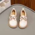 thumbnail image 1 of Zapatos de cuero con suela blanda y lazo para niños, estilo primavera y otoño, bonitos zapatos de princesa para mujer, 1 of 5