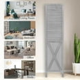 thumbnail image 6 of 67”H Wood Room Divider Screen with 6 Panels,Dual-hingers Folding Privacy Screens,Room Divider for Room Separation,Grey, 6 of 6