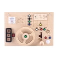 thumbnail image 1 of Tablero de actividades LED, tablero sensorial de madera LED, tablero de actividades con interruptor de luces, para niños pequeños de 1 a 3 años, 1 of 9