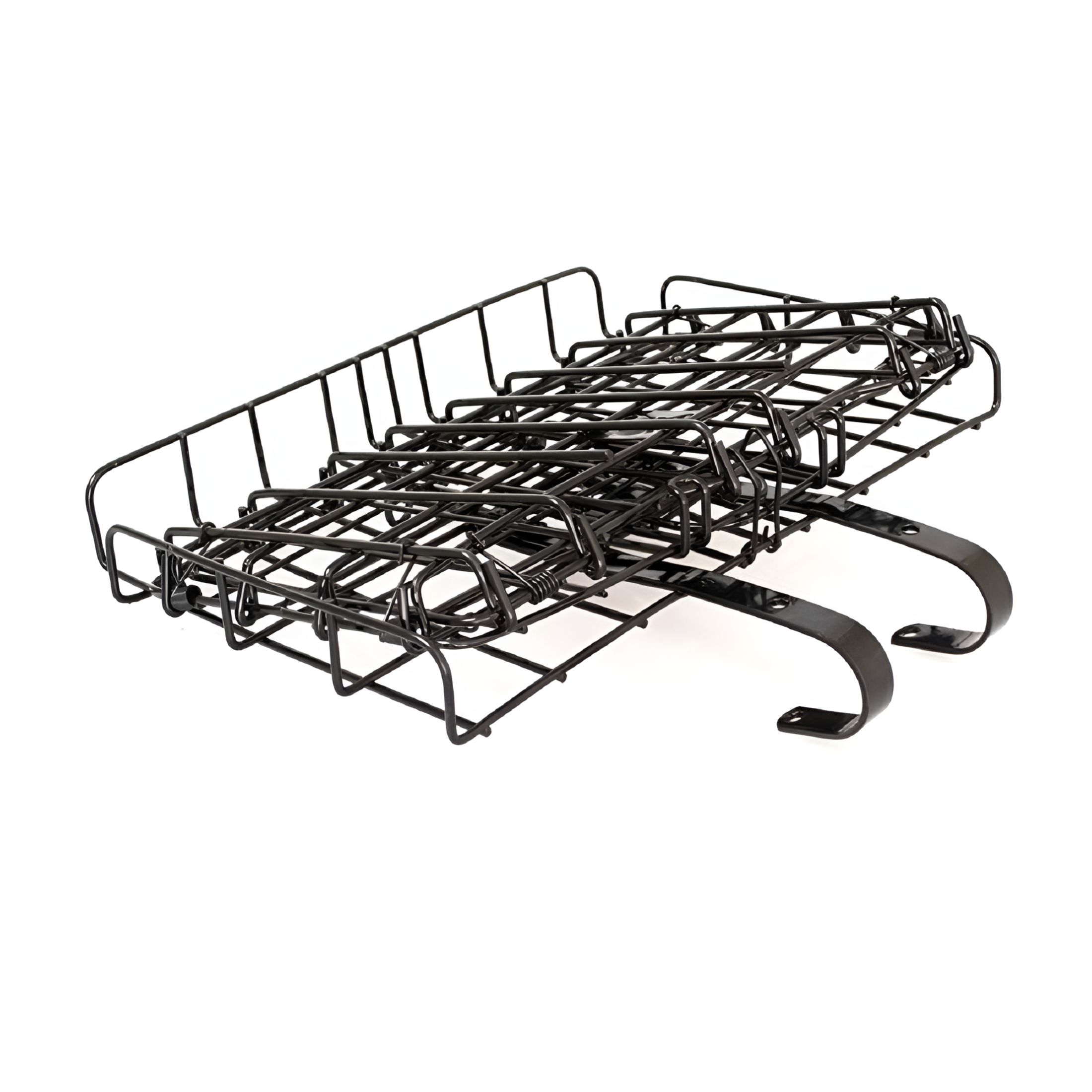 LADYGYM 2026 New Foldable Metal Wire Basket Front Bag Rear Hanging Basket for Mountain Bike Folding Bicycle for Commuting, Shopping, Touring, Camping, Picnic (Black)