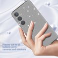 thumbnail image 4 of Compatible with Samsung Galaxy S24 Case, Clear Glitter Sparkle Soft TPU Shockproof Protective Cute Slim Thin Bling Sparkly Phone Cases Cover for Women Girls,Black, 4 of 7
