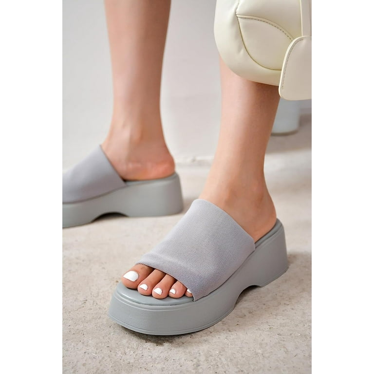 Platform Sandals Women Wedges Slides Chunky Heels Wedge Sandals