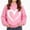Pink, variant on WAVSUF Girls Hooded Sweatshirts, Heart Print Hooded Long Sleeve Fall Casual Daily Pullover Pink 7-8