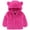 Hot Pink, variant on Toddler Boys Girls Hooded Fleece Jacket Cute Bear Hoodie Zip Up Teddy Coat Sherpa Winter Warm Outwear With Pocket (White, 3-4 Years)