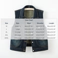 thumbnail image 3 of Idoravan Women's Casual Denim Vest Sleeveless Jacket Vest with Pockets Women's Fashion Vintage Denim Turndown Collar Cardigan Pocket Top Sleeveless Denim Outwear Jackets Women Clothes Womens Vest, 3 of 8