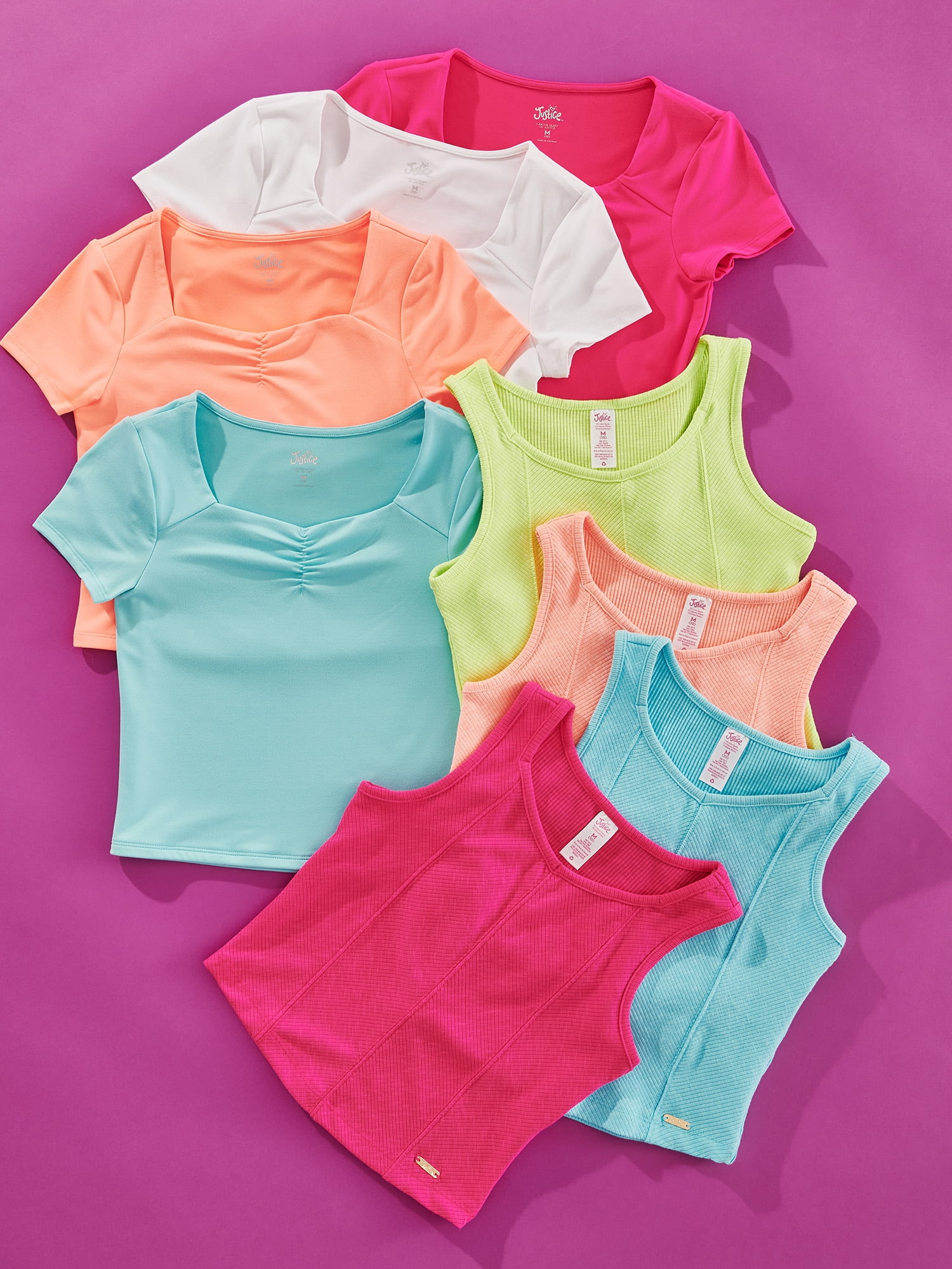 Justice Girls Cinch Front Top, Sizes XS - XLP