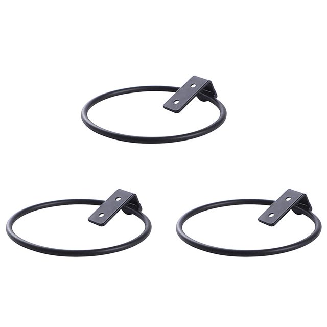 Injueey Soporte de pared para maceta, anillo para balcón, estante para flores, soporte para maceta de hierro, estante colgante para lavabo de Almacenamiento y organización del hogar Injueey HA019758-00