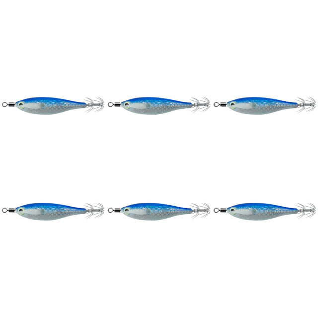 Anzuelo Calamar Luminoso Que Brilla en Cebo para Pesca Nocturna () Azul