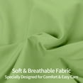 thumbnail image 2 of 2 Pack King Brushed Microfiber Pillow Shams with 2" Flange, Super Soft and Cozy, Wrinkle, Fade, Stain Resistant Sham, Sage Green, 20x36 inches, 2 of 8