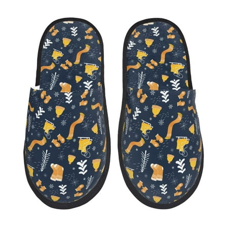 Balery Scarf Ski Shoes sock Slient Indoor Furry Fleece Comfort House Shoes Soft Non-Slip Home Shoes Cotton slippers House Slippers-- Medium