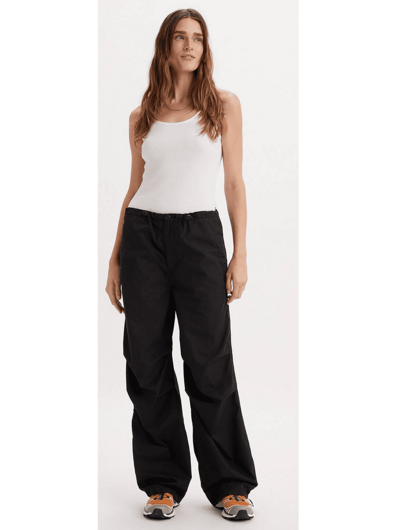 Levi's ZWART/METEORITE Women's Drawstring-Waist Parachute
