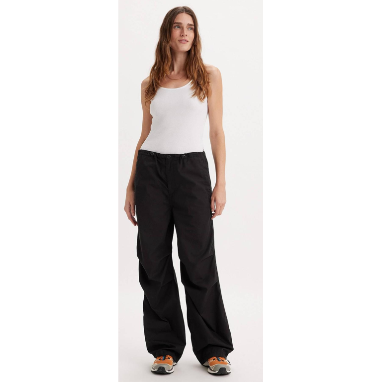 ★送料・関税込★FOTTSFOTTS★PARACHUTE PANTS★パンツ★ Levi's ZWART/METEORITE Women's Drawstring-Waist Parachute