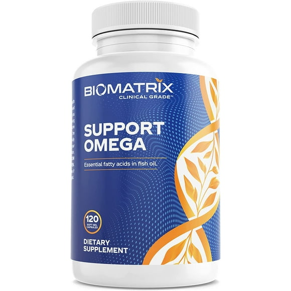 Support Omega (120 Gel Capsules) Omega 3 Fish Oil Supplement - Cardiovascular, Musculoskeletal Support