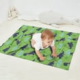 thumbnail image 2 of Green Cartoon Dinosaurs Ponds Pattern Blanket,Comfortable Soft Flannel Throw Blanket,All Season,Warm Lightweight Blankets for Sofa Bed Couch Living Room Chair,30"x40", 2 of 4