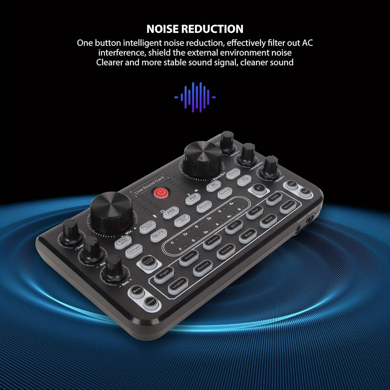 All-in-One Audio Interface & Podcast Equipment with DJ Mixer Effects, Noise Reduction, Plug & Play