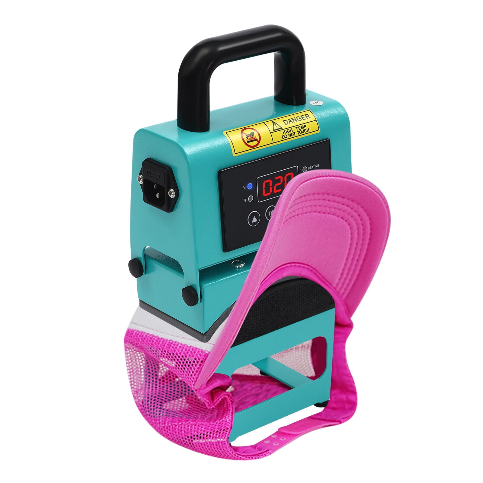 Modern Blue Cap Press Machine, Heat Press Machine for Caps, Mini Easy Hat Press Machine 350W AC110V 60Hz